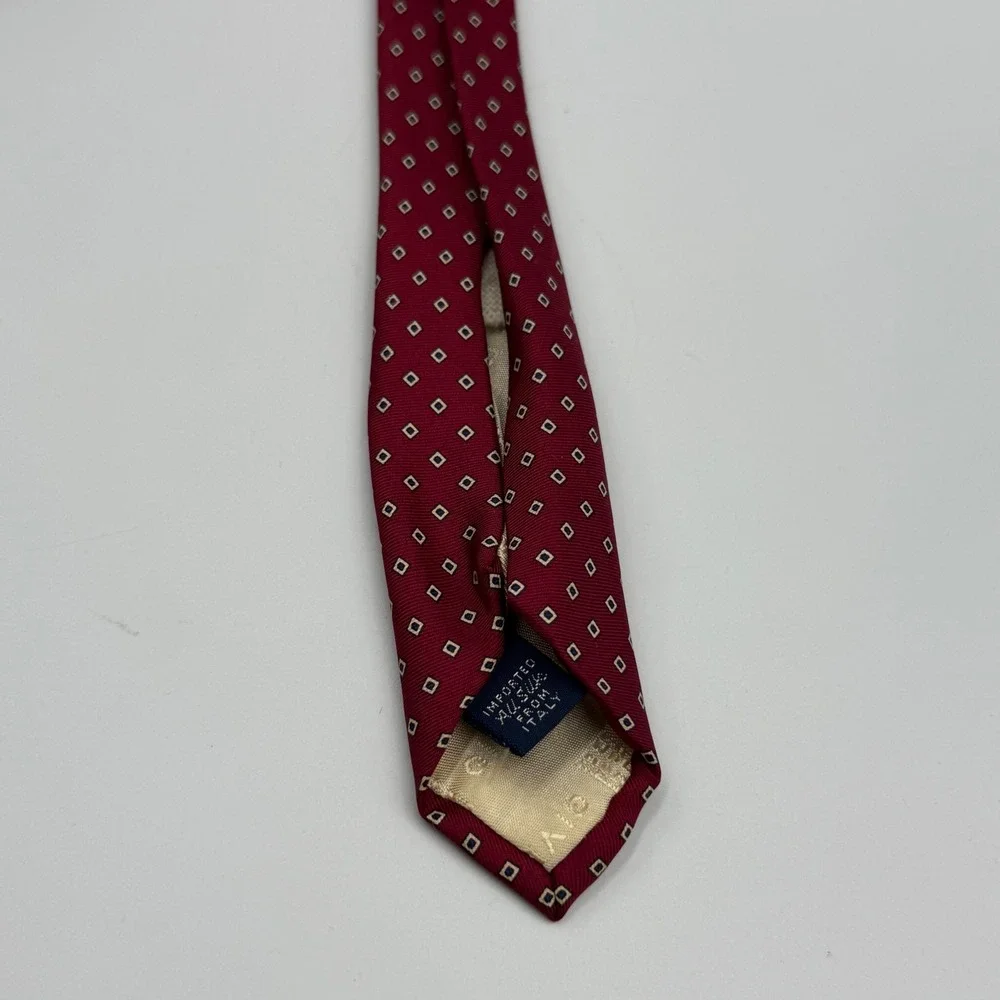 Givenchy Monsieur Burgundy Red Silk Print Necktie Men's‎ Dressy Italy Designer